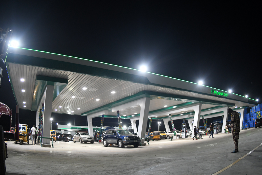 Filling Station showing lighting
