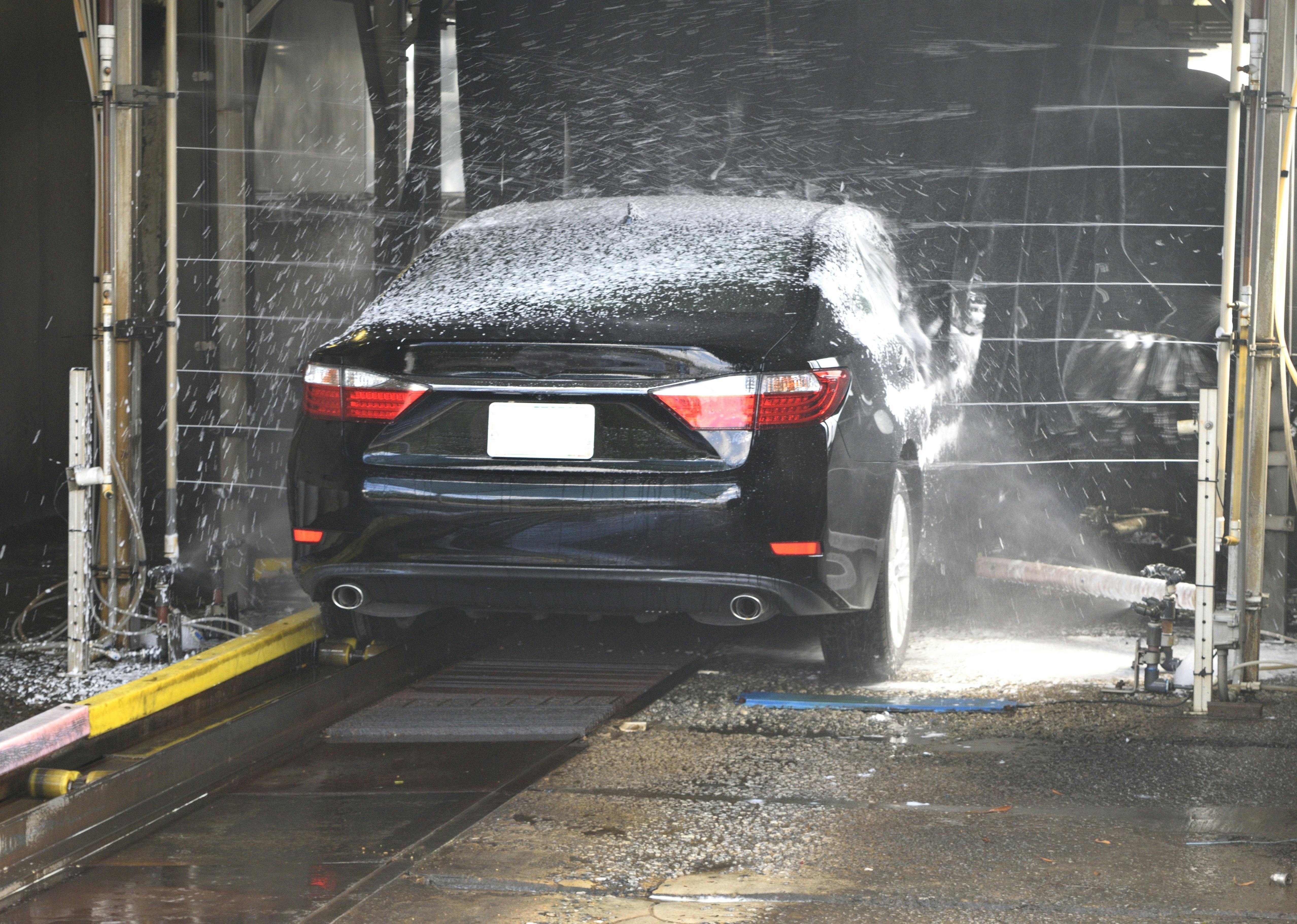 Car in Carwash bay