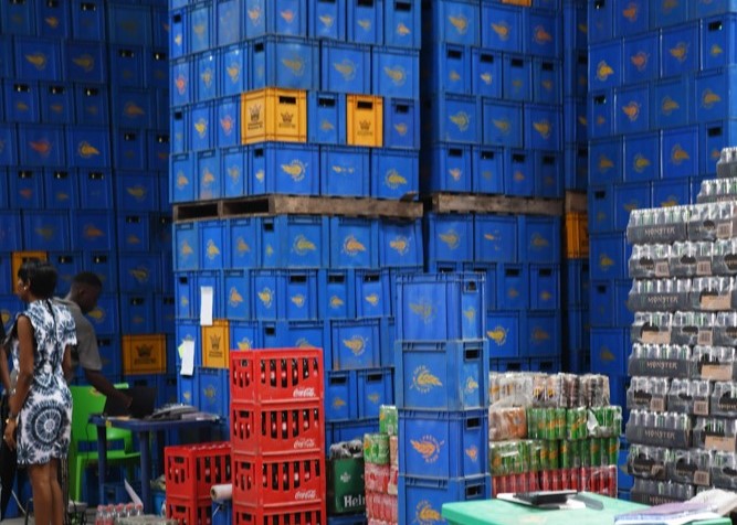 Beer Crates Stacked